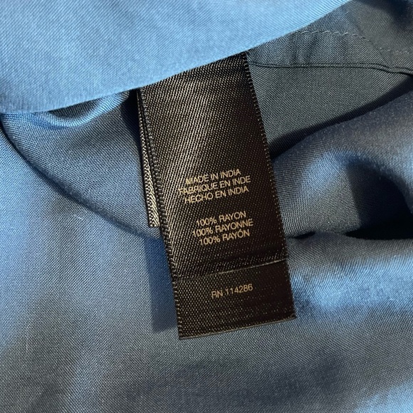 Frye The Addie Blue Lightweight Casual Button Down Long Sleeve Top Size Small - Picture 9 of 13